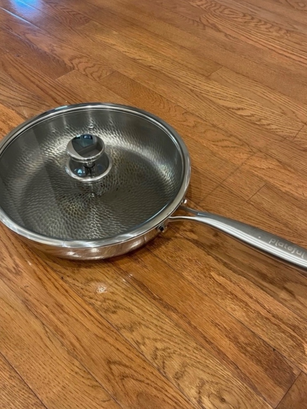 Plateful Titanium Frying Pan with Glass Lid - Silver - Picture 8 of 14